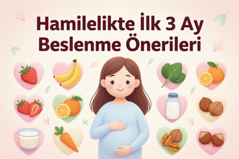 hamilelikte ilk 3 ay beslenme